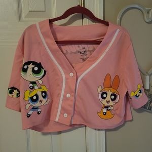 Power puff half top shirt